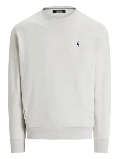Polo Ralph Lauren Rib-knit Crew Neck Sweater With Long Sleeves In White