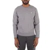 Polo Ralph Lauren Long Sleeve Crewneck Sweatshirt In Grey In Gray