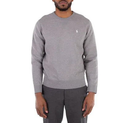 Polo Ralph Lauren Long Sleeve Crewneck Sweatshirt In Grey In Gray