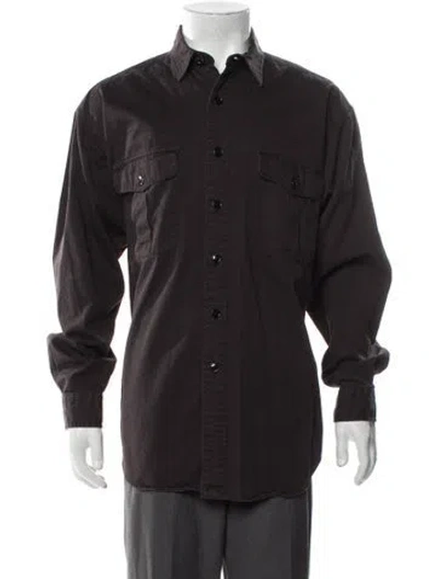 Pre-owned Polo Ralph Lauren Long Sleeve Denim Shirt In Gray