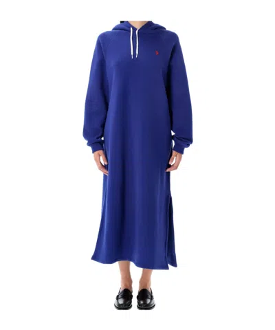 POLO RALPH LAUREN HOODED SIDE-SPLIT DRESS
