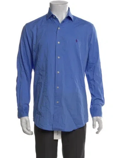 Pre-owned Polo Ralph Lauren Long Sleeve Dress Shirt In Blue