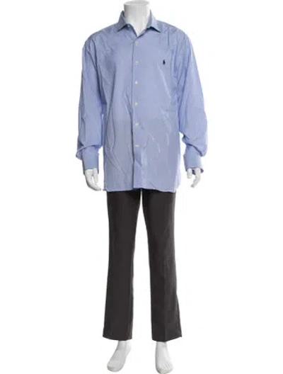 Pre-owned Polo Ralph Lauren Long Sleeve Dress Shirt In Blue