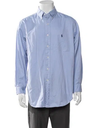 Pre-owned Polo Ralph Lauren Long Sleeve Dress Shirt In Blue