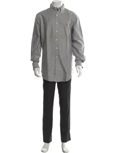 Pre-owned Polo Ralph Lauren Long Sleeve Dress Shirt In Grey