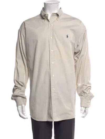 Pre-owned Polo Ralph Lauren Long Sleeve Dress Shirt In Neutrals