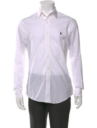 Pre-owned Polo Ralph Lauren Long Sleeve Dress Shirt In Purple