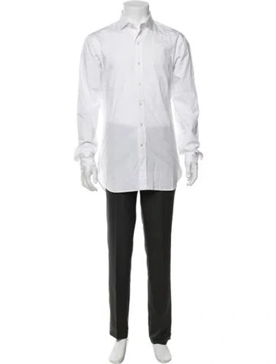 Pre-owned Polo Ralph Lauren Long Sleeve Dress Shirt In White