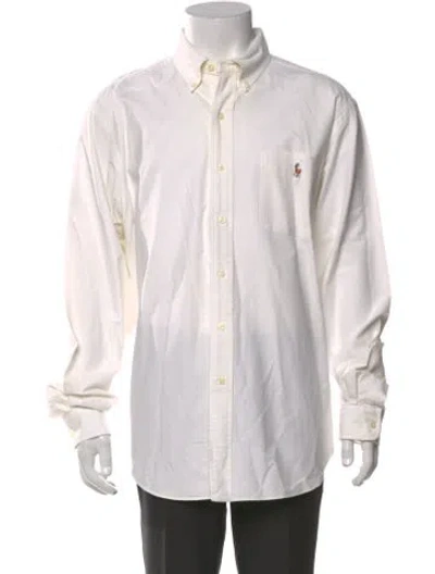 Pre-owned Polo Ralph Lauren Long Sleeve Dress Shirt In White