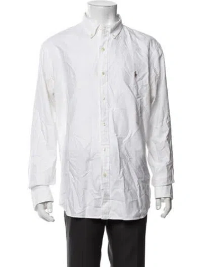 Pre-owned Polo Ralph Lauren Long Sleeve Dress Shirt In White