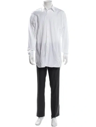 Pre-owned Polo Ralph Lauren Long Sleeve Dress Shirt In White