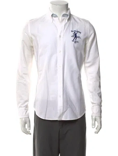 Pre-owned Polo Ralph Lauren Long Sleeve Dress Shirt In White