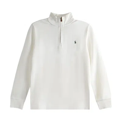 Pre-owned Polo Ralph Lauren Long Sleeve French Rib Solid Half-zip Pullover 'trophy Cream' | Tan | Men's Size X In Brown