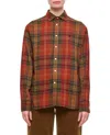 Polo Ralph Lauren Long Sleeve Front Button Shirt In Brown