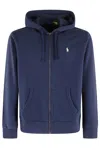 Polo Ralph Lauren Logo-embroidered Zip-up Drawstring Hoodie