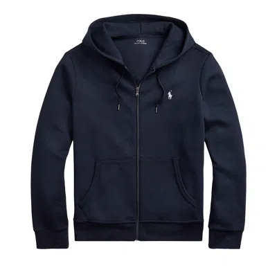 Pre-owned Polo Ralph Lauren Long-sleeve Full Zip Hoodie 'aviator Navy' | Blue | Men's Size Xl