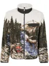Polo Ralph Lauren Ralph Lauren Pile Fleece Graphic Jacket In Black