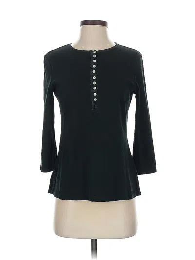 Pre-owned Polo Ralph Lauren Long Sleeve Henley Shirt In Black