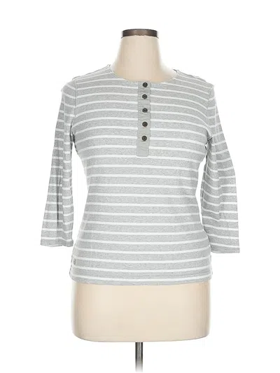 Pre-owned Polo Ralph Lauren Long Sleeve Henley Shirt In Gray