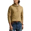 Polo Ralph Lauren Long Sleeve Hooded Cotton T-shirt In Brown