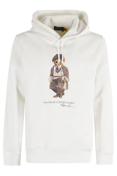 Polo Ralph Lauren Long Sleeve Hoodie In Neutral