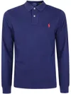 Polo Ralph Lauren Knitwear Long Sleeves Polo Collar In Blue