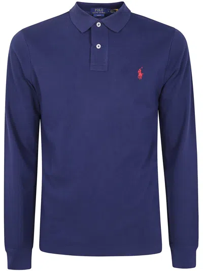 POLO RALPH LAUREN POLO RALPH LAUREN LONG SLEEVE KNIT POLO SHIRT CLOTHING