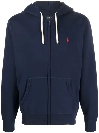 Polo Ralph Lauren Long Sleeve Knit Sweatshirt Clothing In Blue