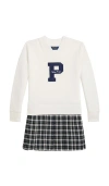 Polo Ralph Lauren Patch-appliqué Cotton-blend Dress In White