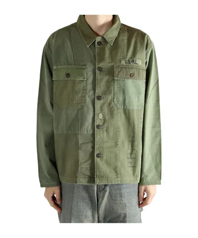 Polo Ralph Lauren Long Sleeve Lightweight Rustic Canvas Utility Jacket In Green