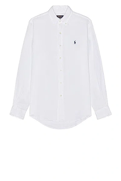 Polo Ralph Lauren Slim Fit Oxford Shirt In White