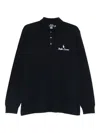 Polo Ralph Lauren Long-sleeve Logo-detail Polo Shirt In Blue