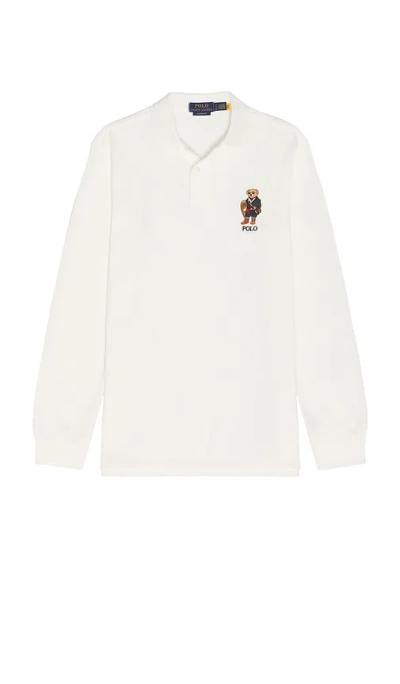 POLO RALPH LAUREN LONG SLEEVE NOVELTY HOLIDAY BEAR POLO