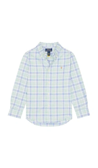Polo Ralph Lauren Long Sleeve Performance Oxford Sport Shirt In Multi