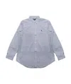 Polo Ralph Lauren Check-print Cotton Shirt In White/blue Multi