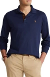 Polo Ralph Lauren Classic Fit Soft Cotton Long-sleeve Polo Shirt In Refined Navy