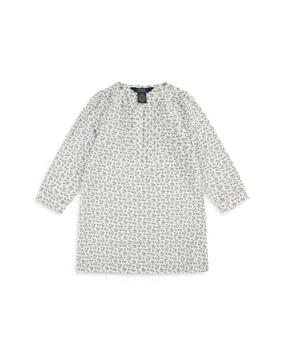 Polo Ralph Lauren Long Sleeve Pintuck Nightgown - Little Kid In Cloud Dancer
