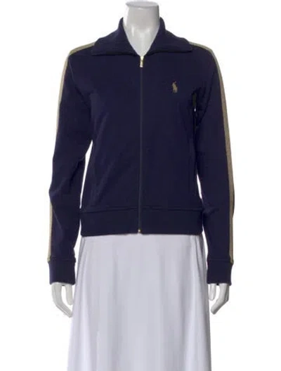Pre-owned Polo Ralph Lauren Long Sleeve Polo In Blue