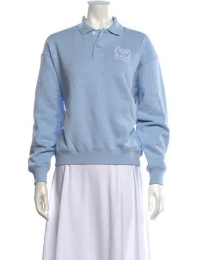 Pre-owned Polo Ralph Lauren Long Sleeve Polo In Blue