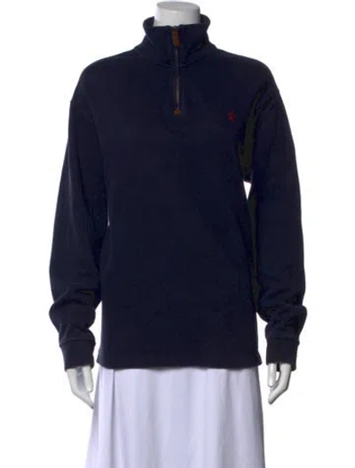 Pre-owned Polo Ralph Lauren Long Sleeve Polo In Blue