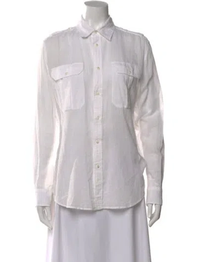 Pre-owned Polo Ralph Lauren Long Sleeve Polo In Neutral