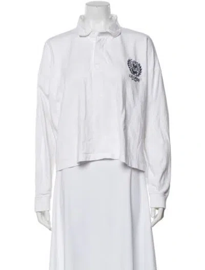 Pre-owned Polo Ralph Lauren Long Sleeve Polo In Neutral