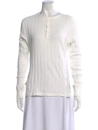 Pre-owned Polo Ralph Lauren Long Sleeve Polo In Neutral