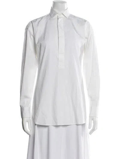 Pre-owned Polo Ralph Lauren Long Sleeve Polo In Neutral