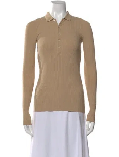 Pre-owned Polo Ralph Lauren Long Sleeve Polo In Neutral