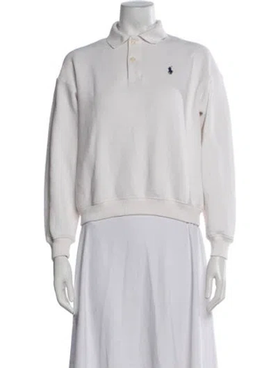 Pre-owned Polo Ralph Lauren Long Sleeve Polo In Neutral