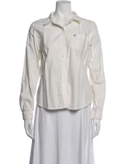 Pre-owned Polo Ralph Lauren Long Sleeve Polo In Neutrals