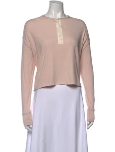 Pre-owned Polo Ralph Lauren Long Sleeve Polo In Pink