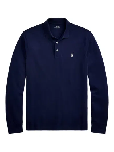 Polo Ralph Lauren Long-sleeve Polo Shirt In Blue