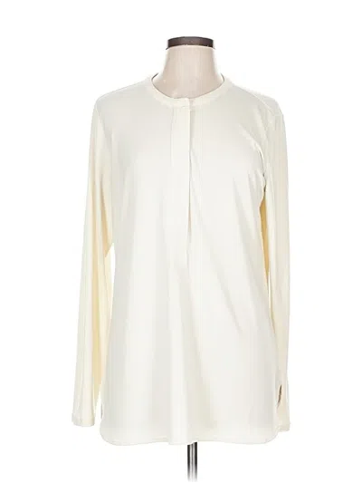 Pre-owned Polo Ralph Lauren Long Sleeve Polo Shirt In White